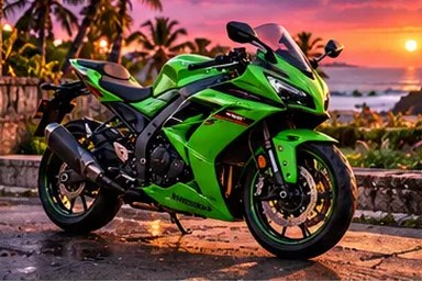 Kawasaki Ninja 250 de alquiler en Canggu