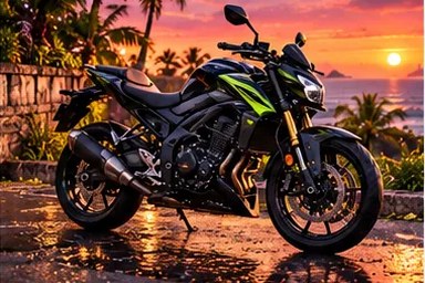 Kawasaki Z400 de alquiler en Canggu